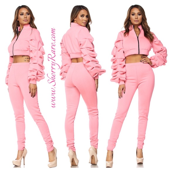 ❗️SALE❗️ PINK PANTS SET - Picture 4 of 5